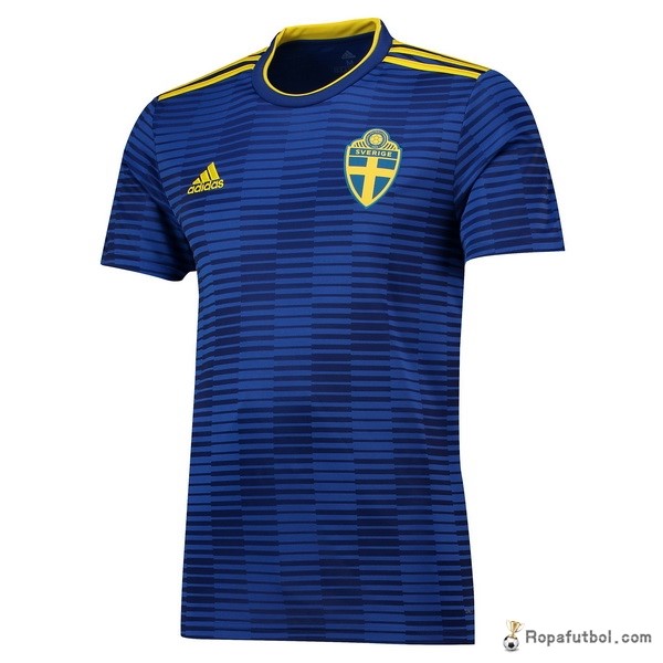 Camiseta Suecia Replica Segunda Ropa 2018 Azul